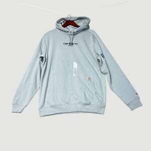 Carhartt Force Men's M Relaxed Fit Hoodie Sweatshirt Light Gray K1097
